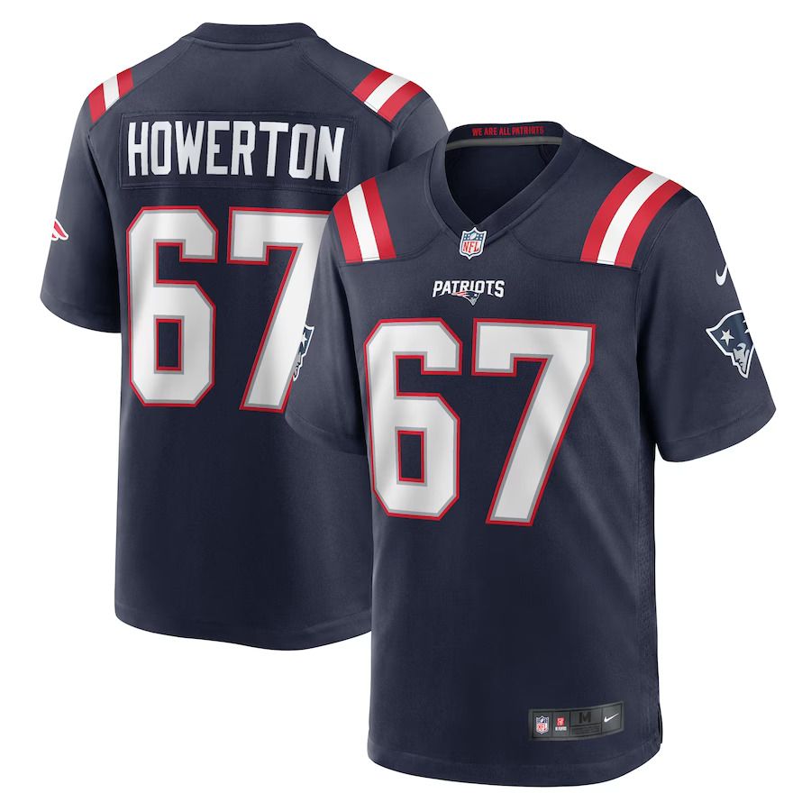 Men New England Patriots #67 Hayden Howerton Nike Navy Home Game Player NFL Jersey->new england patriots->NFL Jersey